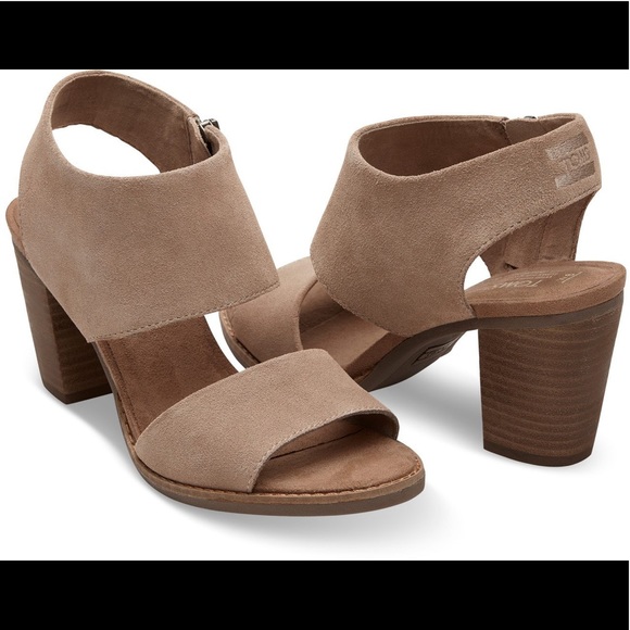 NIB TOMS Majorca Cutout Heels Sz 8.5 - Picture 4 of 5